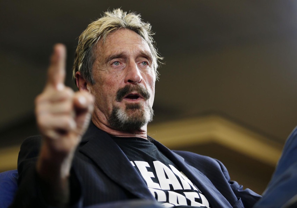 JOHN MCAFEE IS FREE ONCE AGAIN