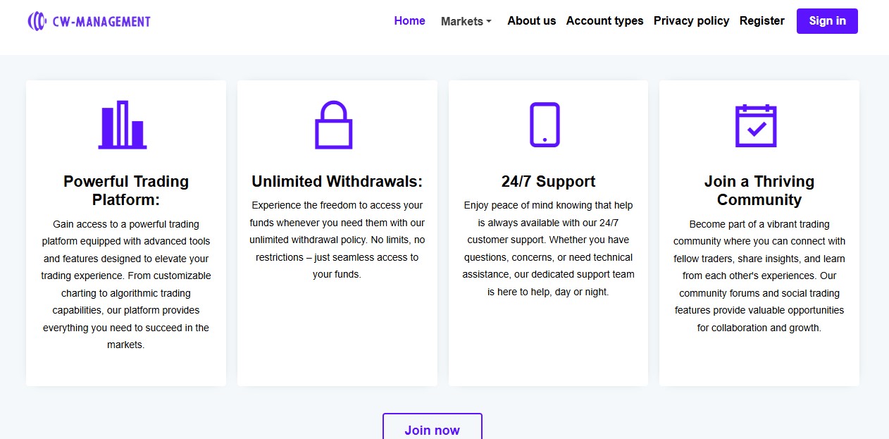 CW Management Trading Tools